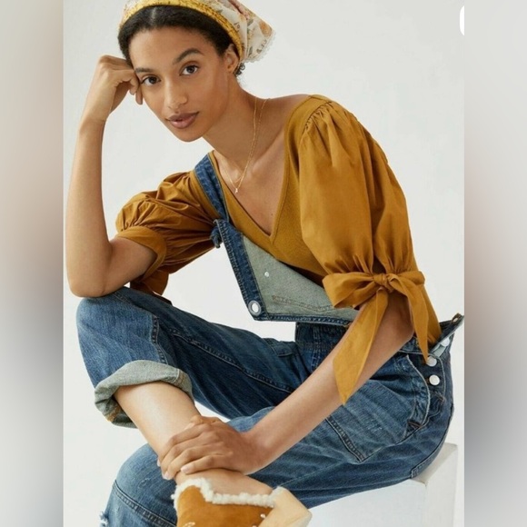 Anthropologie Maeve Puff Sleeve Top - Picture 9 of 11